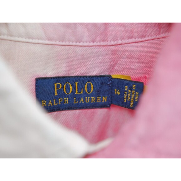Polo Ralph Lauren Shirt Women's‎ Slim Tie Dye Custom Long Sleeve Button Up 14 - Picture 4 of 8